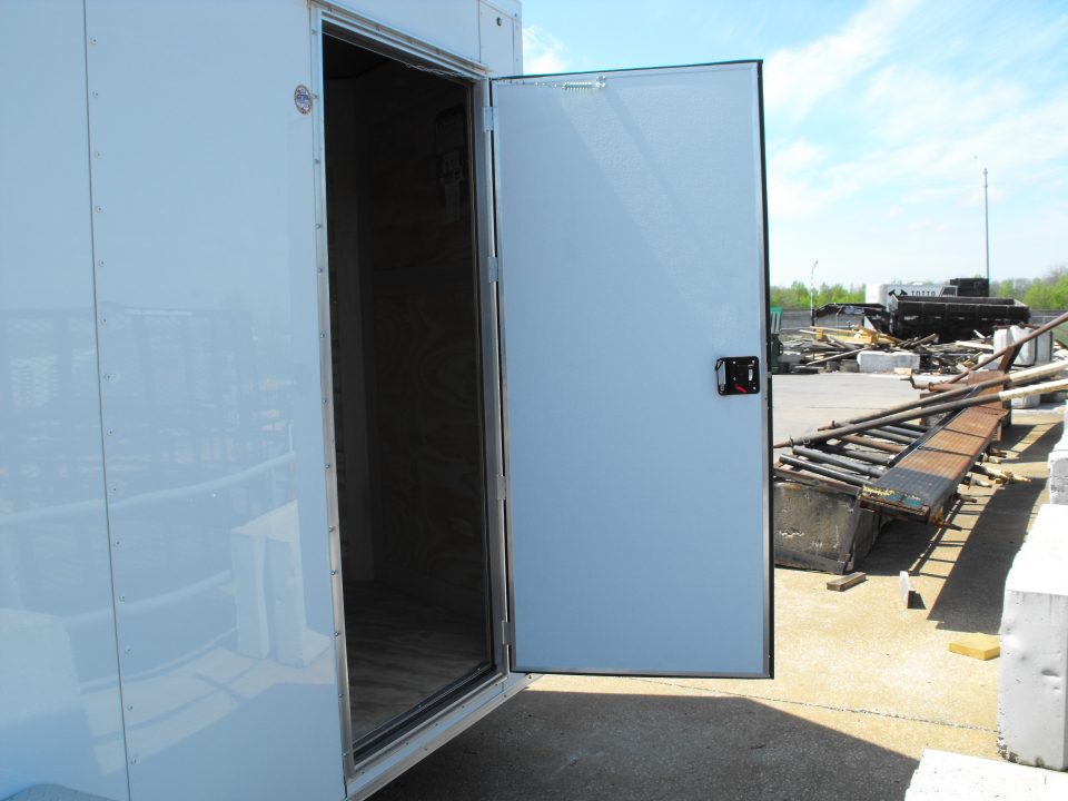 New Enclosed Trailer 7 X12 7' Int 5200 LB Axle/Brks White