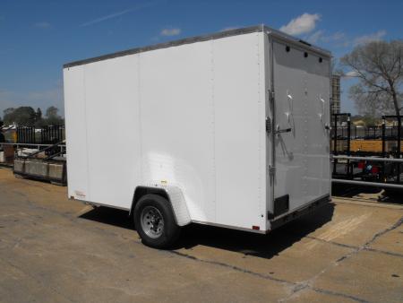 New Enclosed Trailer 7 X12 7' Int 5200 LB Axle/Brks White