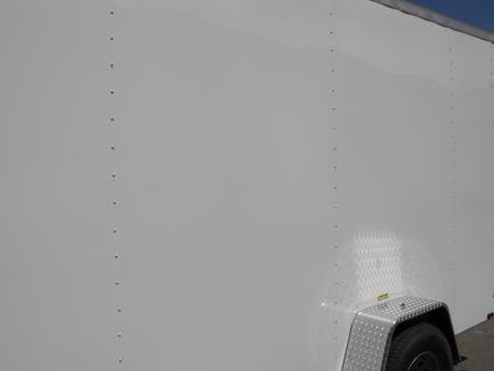New Enclosed Trailer 7 X12 7' Int 5200 LB Axle/Brks White