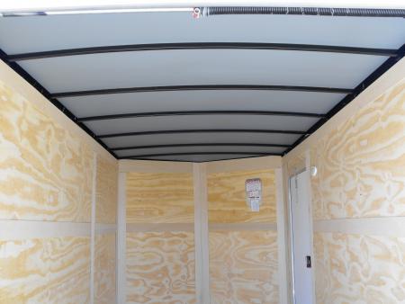 New Enclosed Trailer 7 X12 7' Int 5200 LB Axle/Brks White