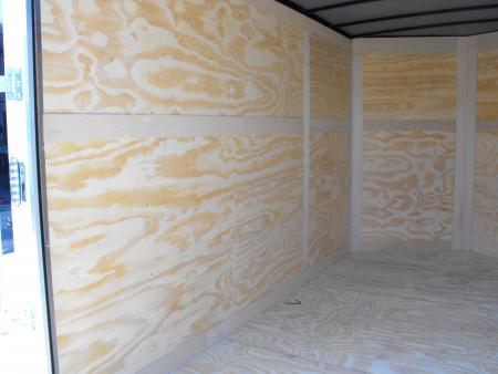 New Enclosed Trailer 7 X12 7' Int 5200 LB Axle/Brks White