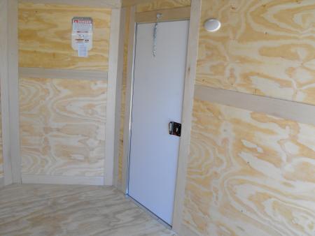 New Enclosed Trailer 7 X12 7' Int 5200 LB Axle/Brks White