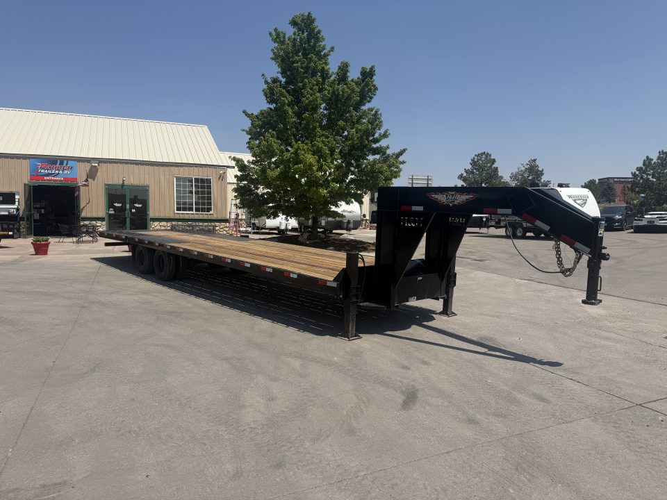 Used 2024 H&H Trailers Gooseneck Flatbed Trailer W/Hydraulic Dovetail