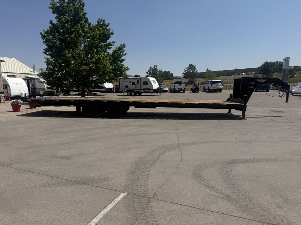 Used 2024 H&H Trailers Gooseneck Flatbed Trailer W/Hydraulic Dovetail