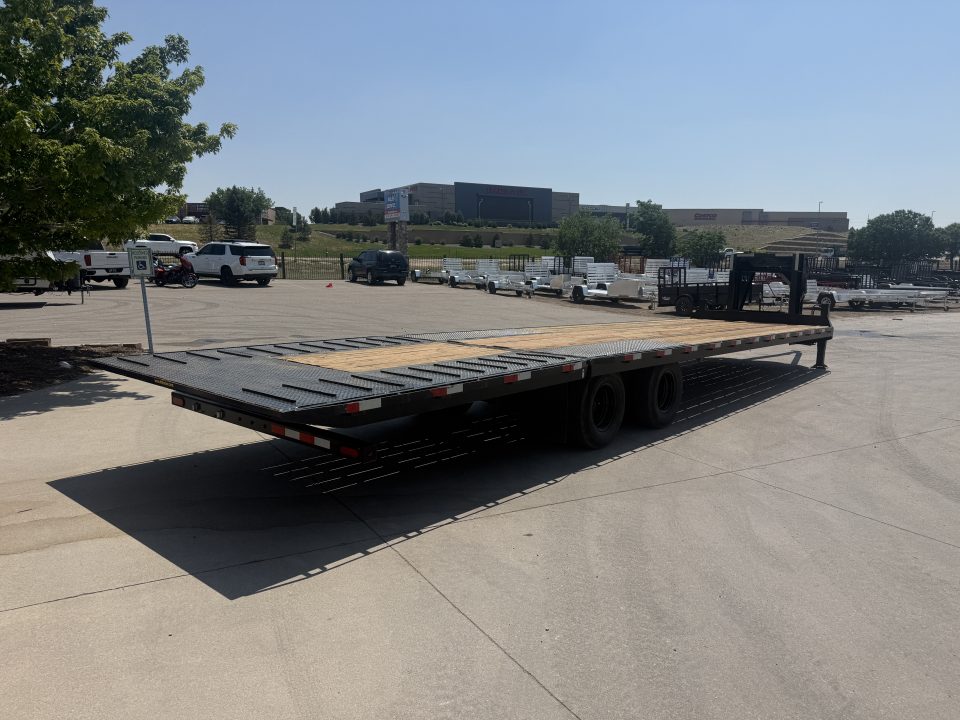 Used 2024 H&H Trailers Gooseneck Flatbed Trailer W/Hydraulic Dovetail