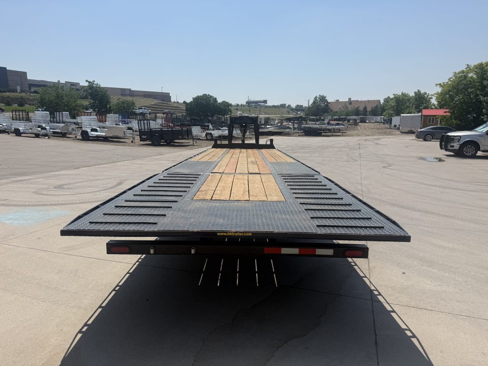 Used 2024 H&H Trailers Gooseneck Flatbed Trailer W/Hydraulic Dovetail