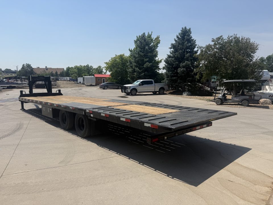 Used 2024 H&H Trailers Gooseneck Flatbed Trailer W/Hydraulic Dovetail