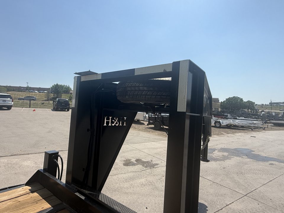 Used 2024 H&H Trailers Gooseneck Flatbed Trailer W/Hydraulic Dovetail