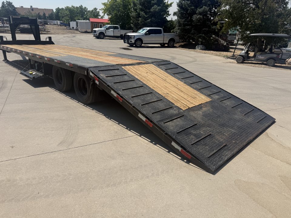 Used 2024 H&H Trailers Gooseneck Flatbed Trailer W/Hydraulic Dovetail