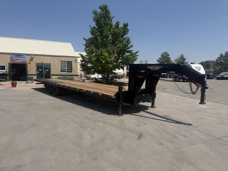 Used 2024 H&H Trailers Gooseneck Flatbed Trailer W/Hydraulic Dovetail