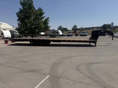 Used 2024 H&H Trailers Gooseneck Flatbed Trailer W/Hydraulic Dovetail