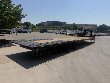 Used 2024 H&H Trailers Gooseneck Flatbed Trailer W/Hydraulic Dovetail