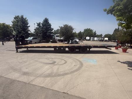 Used 2024 H&H Trailers Gooseneck Flatbed Trailer W/Hydraulic Dovetail