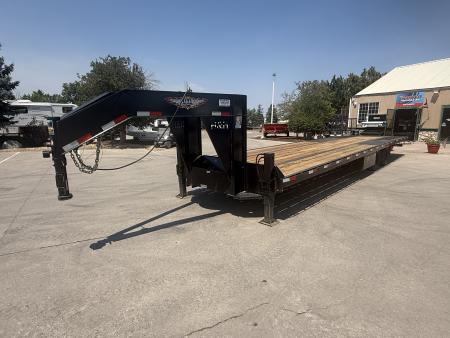 Used 2024 H&H Trailers Gooseneck Flatbed Trailer W/Hydraulic Dovetail