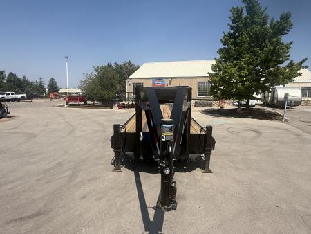 Used 2024 H&H Trailers Gooseneck Flatbed Trailer W/Hydraulic Dovetail