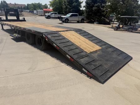 Used 2024 H&H Trailers Gooseneck Flatbed Trailer W/Hydraulic Dovetail