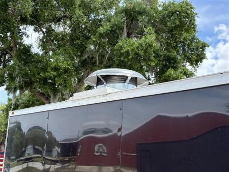 Used 2025 All World Trailers 7 x 12 Black Single Axle Enclosed Food Trailer