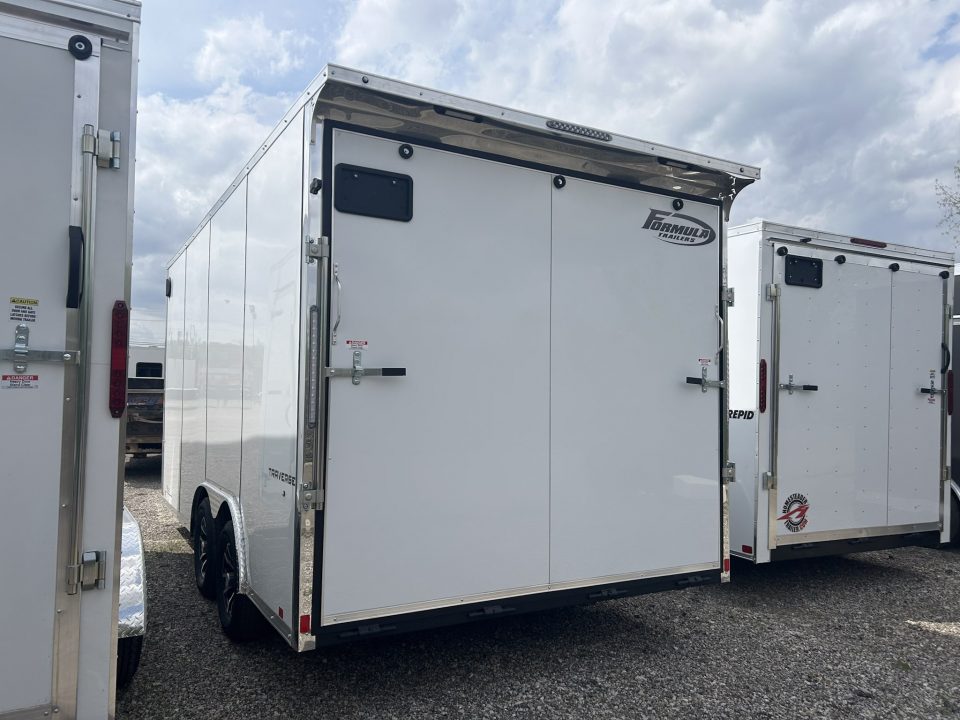 New 2026 Formula Trailers 8.5 X 16 FT ENCLOSED V-NOSE CARGO TRAILER RAMP DOOR 7 FT INTERIOR HEIGHT 7K GVWR