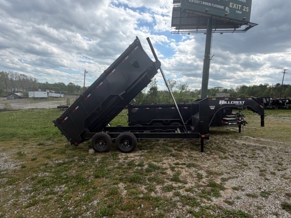 New Hillcrest Dump 7x14 GN 40" 15.9K W/ Upgraded HD Ramps