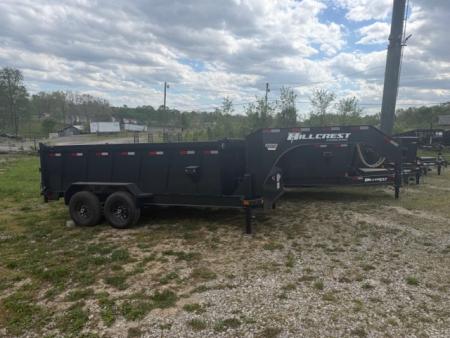 New Hillcrest Dump 7x14 GN 40" 15.9K W/ Upgraded HD Ramps