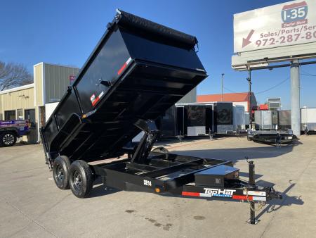 New 2026 Top Hat Trailers DE14 14'x83"x3' Dump Trailer