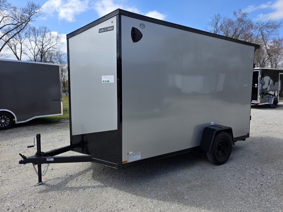 New 2027 US Cargo 6.5X12 080 SCREWLESS BLACKOUT 7' INSIDE DRINGS SXS UTV GOLFCART MOWER Cargo / Enclosed Trailer