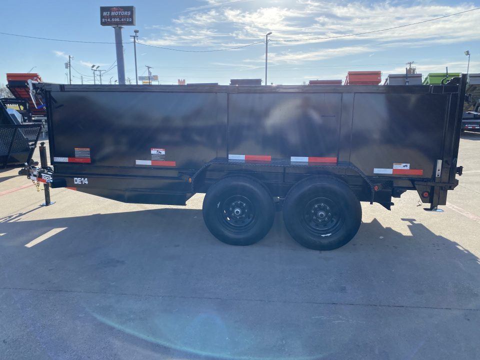 New 2026 Top Hat Trailers DE14 14'x83"x3' Dump Trailer
