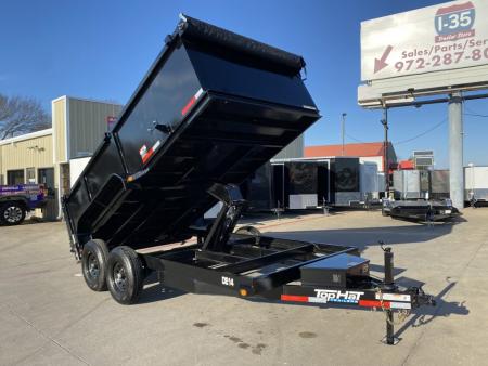 New 2026 Top Hat Trailers DE14 14'x83"x3' Dump Trailer