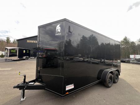 New SALE* 2026 Spartan 7X16 +2ft V-nose/ 7' interior height /Blackout/ Ext. Tongue/ Polycore Exterior - 7000GVW