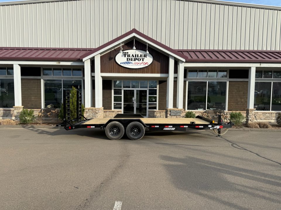 New Liberty 6'11" x 18' + 2' Channel Frame Equipment Trailer 14K