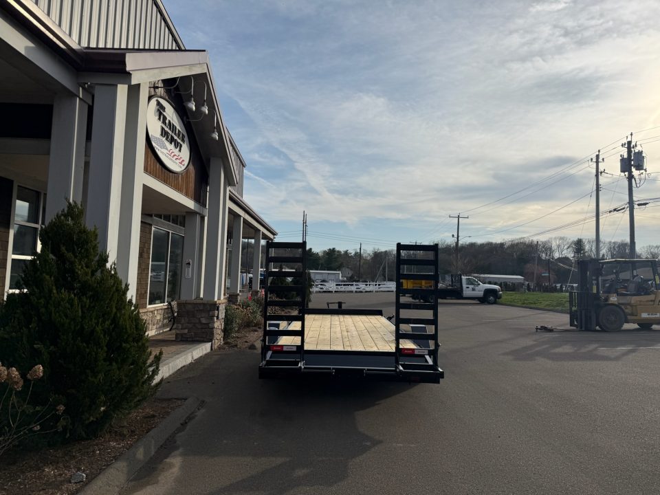 New Liberty 6'11" x 18' + 2' Channel Frame Equipment Trailer 14K