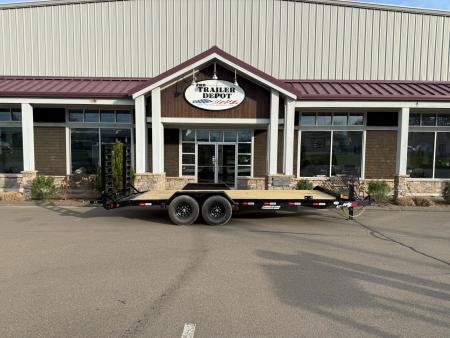 New Liberty 6'11  x 18' + 2' Channel Frame Equipment Trailer 14K