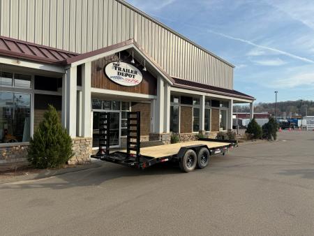 New Liberty 6'11" x 18' + 2' Channel Frame Equipment Trailer 14K