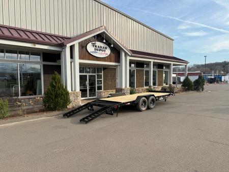 New Liberty 6'11" x 18' + 2' Channel Frame Equipment Trailer 14K