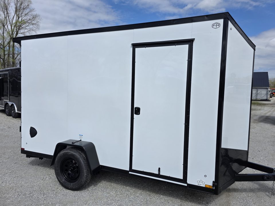 New 2027 US Cargo 6.5X12 080 SCREWLESS BLACKOUT 7' INSIDE DRINGS SXS UTV GOLFCART MOWER Cargo / Enclosed Trailer