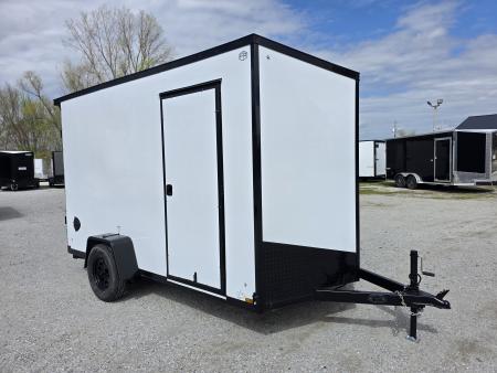 New 2027 US Cargo 6.5X12 080 SCREWLESS BLACKOUT 7' INSIDE DRINGS SXS UTV GOLFCART MOWER Cargo / Enclosed Trailer