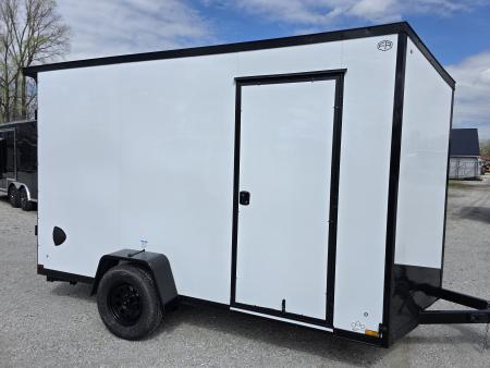 New 2027 US Cargo 6.5X12 080 SCREWLESS BLACKOUT 7' INSIDE DRINGS SXS UTV GOLFCART MOWER Cargo / Enclosed Trailer
