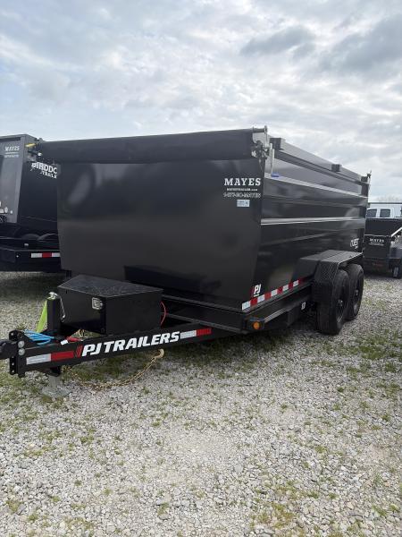 New 2026 PJ Trailers D7142 Dump Trailer 83X14 TA HIGH SIDES (GVW:14000) BLACK