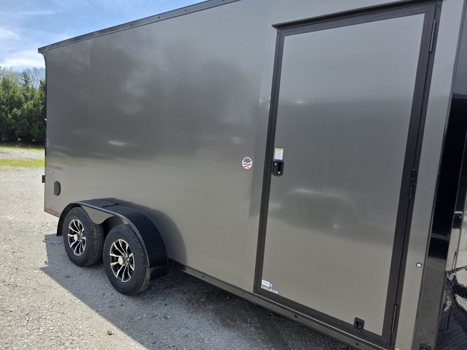 New 2026 Formula Trailers 7x16 7' INSIDE 080 SCREWLESS BLACKOUT ALUM WHEELS SXS UTV GOLFCART Cargo / Enclosed Trailer