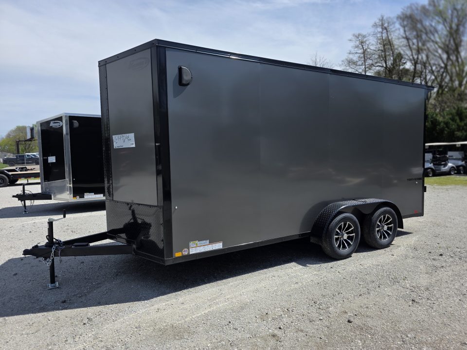 New 2026 Formula Trailers 7x16 7' INSIDE 080 SCREWLESS BLACKOUT ALUM WHEELS SXS UTV GOLFCART Cargo / Enclosed Trailer