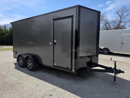 New 2026 Formula Trailers 7x16 7' INSIDE 080 SCREWLESS BLACKOUT ALUM WHEELS SXS UTV GOLFCART Cargo / Enclosed Trailer