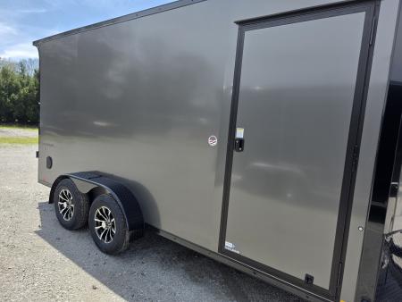 New 2026 Formula Trailers 7x16 7' INSIDE 080 SCREWLESS BLACKOUT ALUM WHEELS SXS UTV GOLFCART Cargo / Enclosed Trailer