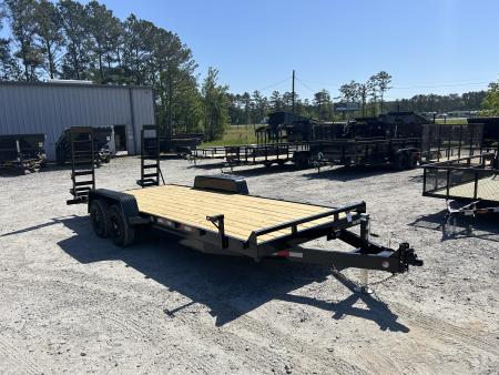 New 2026 Down 2 Earth Trailers 82X20 Equipment Trailer with 5ft Stand Up Ramps & #5200 axles
