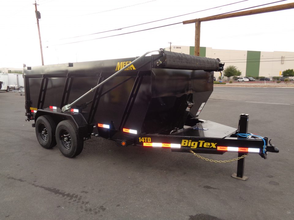 New 2026 Big Tex Trailers * 14TD-14 * 14Ft Heavy Duty Telescopic 15.4k Dump Trailer w/ X-Series Package & 4Ft Sides