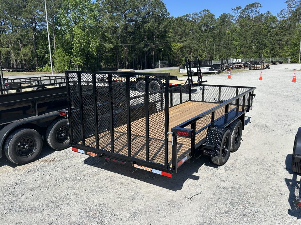 New 2026 Down 2 Earth Trailers 76X16 Utility Trailer, with 24" Expanded Metal Sides
