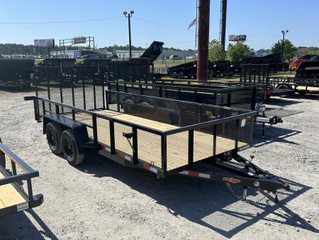 New 2026 Down 2 Earth Trailers 76X16 Utility Trailer, with 24  Expanded Metal Sides
