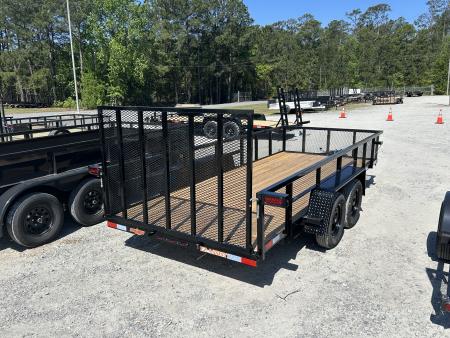 New 2026 Down 2 Earth Trailers 76X16 Utility Trailer, with 24" Expanded Metal Sides