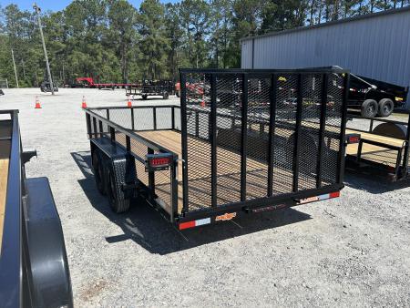 New 2026 Down 2 Earth Trailers 76X16 Utility Trailer, with 24" Expanded Metal Sides