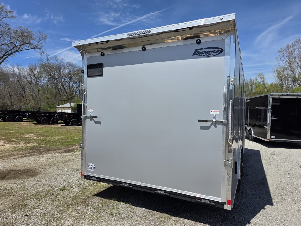 New 2026 Formula Trailers 8.5x20 CAR HAULER WITH ESCAPE DOOR 10K GVWR 7' INSIDE SXS UTV GOLF CART Cargo / Enclosed Trailer