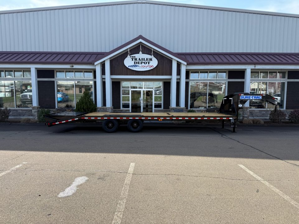 New Sure-Trac 8'6" x 30' Heavy Duty Low Profile Deckover Gooseneck Trailer 25.9K